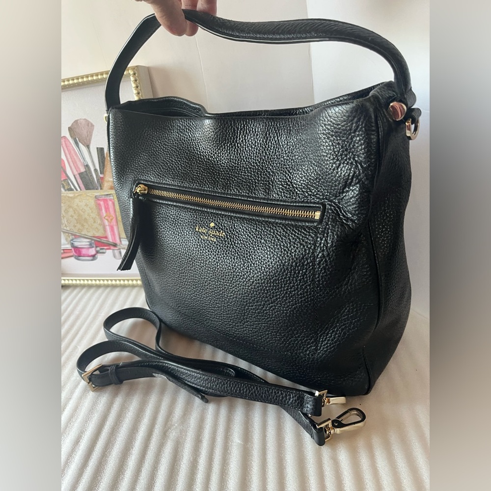 Kate Spade Chester Street Michaela Black Leather crossbody bag Kate spade purses